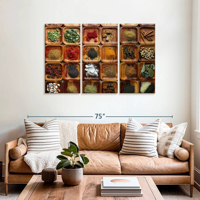 Yarlin Herbs And Spices Selection, 36" H x 57" W