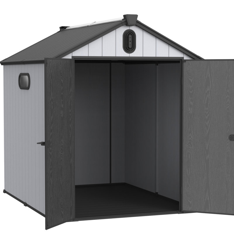 Rangement de jardin 6 x 8 pi - Remise en plastique imperméable et pratique