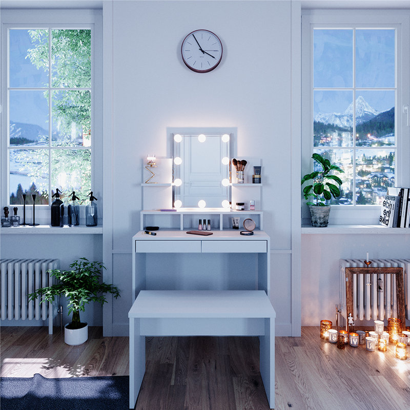 Lacey-Jo Dressing Table with Mirror