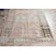 Tapis rétro turc rose Oushak idéal pour la décoration de chambre à coucher avec un sol antique nomade