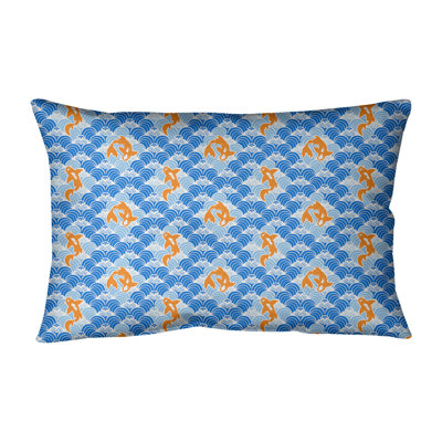 Katelyn Elizabeth Koi Fish Waves Rectangular Pillow Cover