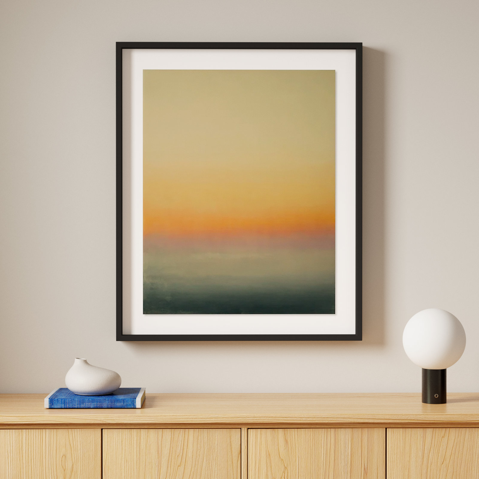 Ericka Wolf "Risk" Print, Natural, 60" H x 49" W x 2.5" D