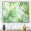 Vert tropicale vert en couleur pastel - Collages abstraits, art mural