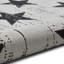 Machine Woven White/Black Rug-70524103