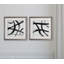 « gestural marks i », ensemble de 2 reproductions encadrées-27610121