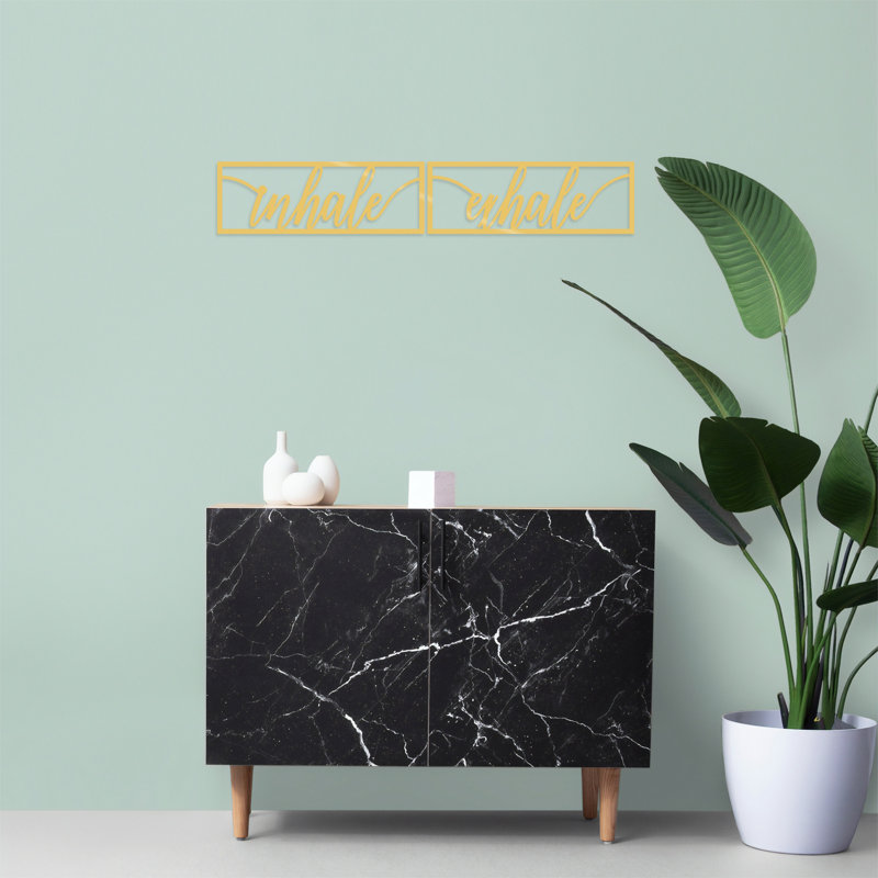 Wall Decor on Metal, Gold