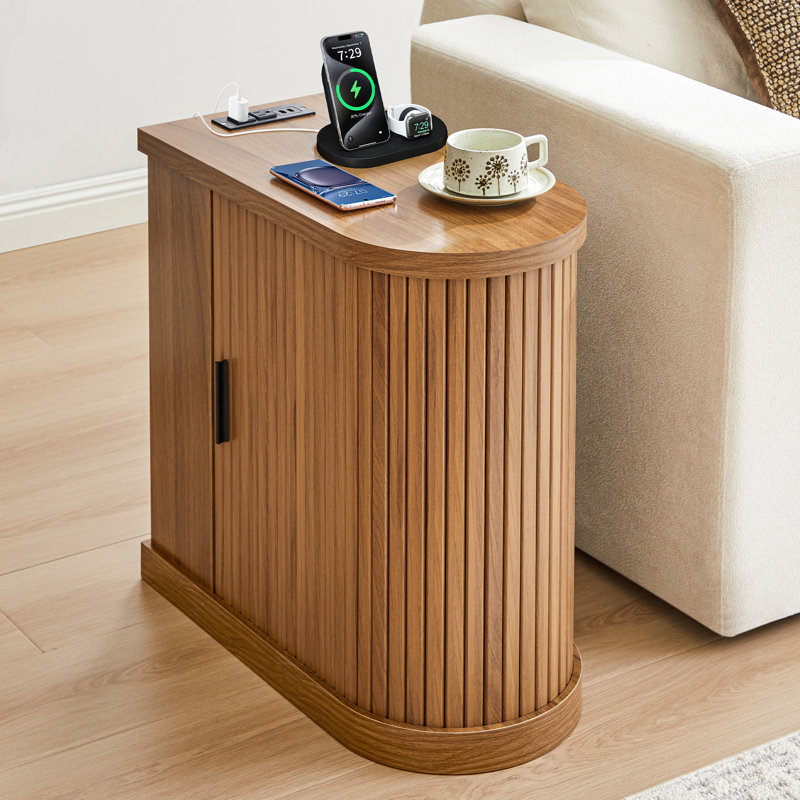 End Table with Charging Station
