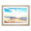 Seagulls Over A Beach In San Diego - Single Picture Frame Painting on MDF-56705730-56705731