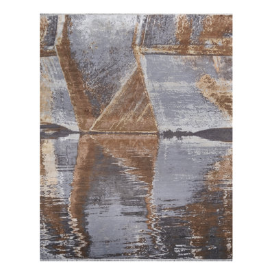 Overdyed One-of-a-Kind 10' 3" X 8' 1" Hand Knotted Area Rug