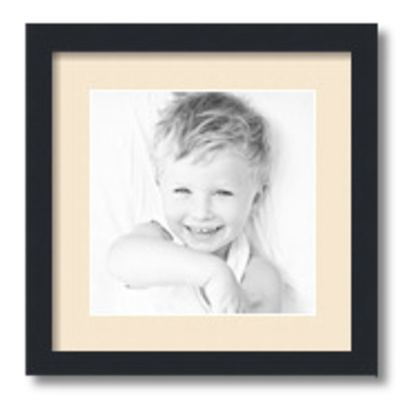 Matte Picture Frame with Mat, Alabaster