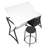 Hourglass Craft Center, 2pc Angle Adjustable Drafting Table and Stool