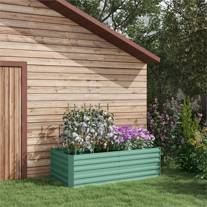 Support pour plante d'extérieur vert clair 70,8 x 35,5 x 23,2 po