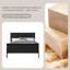 Lit-bateau noir en bois massif