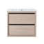 Meuble-lavabo 24 po avec 2 tiroirs à fermeture douce, lavabo en céramique-516001109