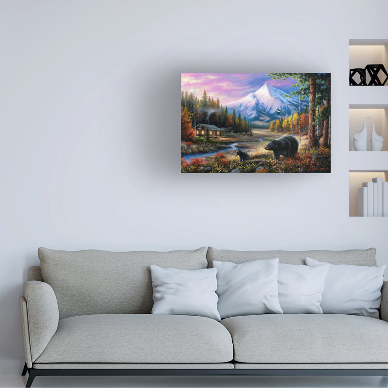 Art mural sur toile tendue - "Chuck", art mural noir Chuck pour salon, chambre à coucher ou bureau - 30 x 47