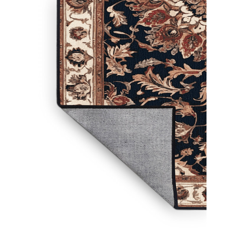 Tapis brun lavable à la machine, Carré 4 pi