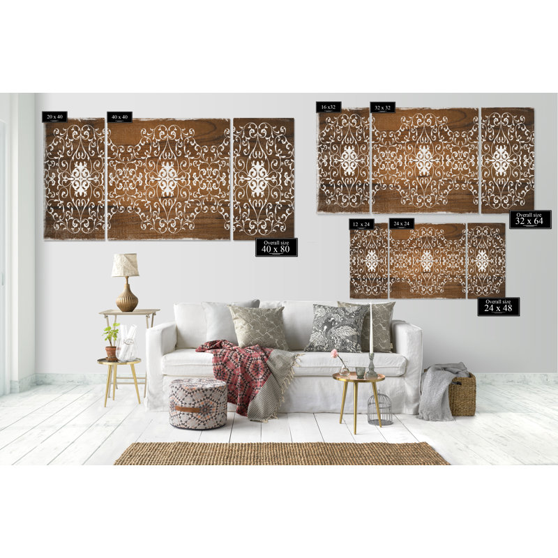 « boho », impression à multiples images sur toile, H 24 po x l 48 po x P 1,5 po