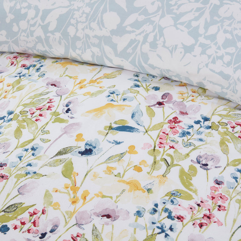 Spring Flowers Reversible Printed Duvet Set   , Super King