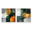 2 pièces géométriques dorées vertes et grises Pure Form I - décoration murale géométrique-1222350954-1222350956-1222350959