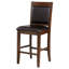 Ensemble de 2 chaises rembourrées à hauteur de comptoir, chaises de bar en bois