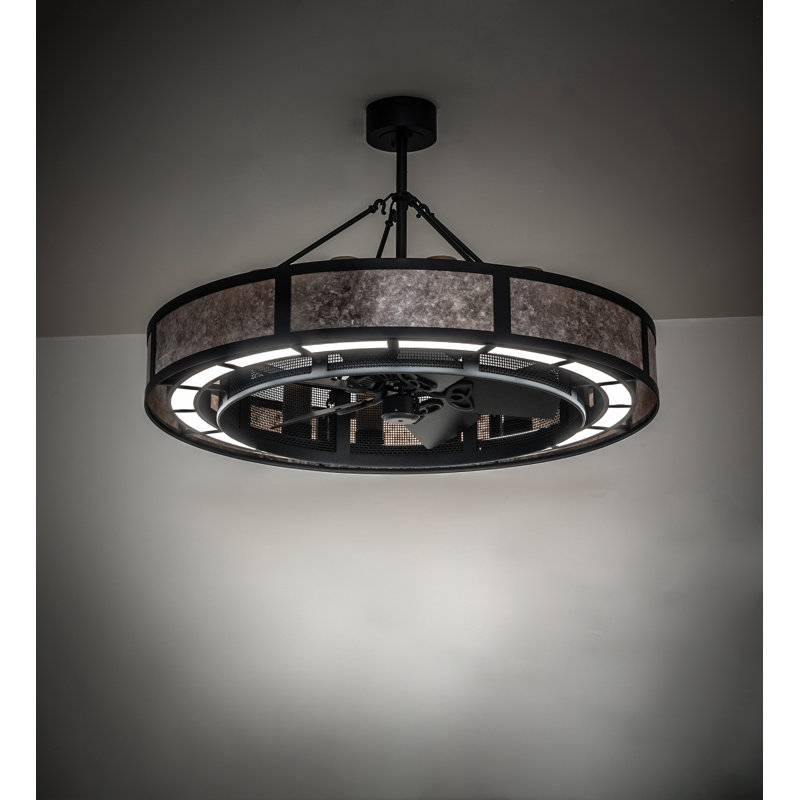 48" Wide Smythe Craftsman Chandel-Air, 16, Amber, Solar Black