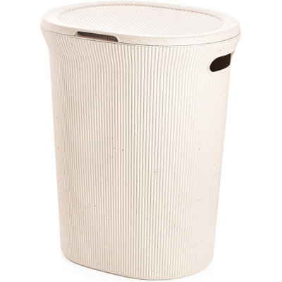 Ribbed Laundry Hamper With Lid
