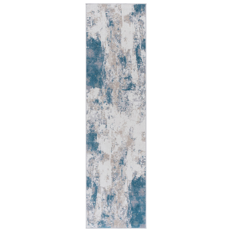 Bayside 128 Performance Machine Washable Abstract Rug, Runner 2'2" x 8'
