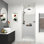 Tablette de douche Drew & vis en acier inoxydable