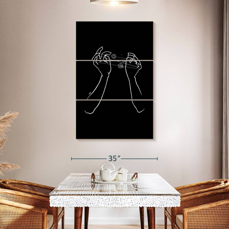 Oberle Hand Galaxy, 50" H x 32" W