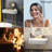 White Dressing Table With Touch Switch Led Mirror And Stool Vanity Multiple Compartments Integrated