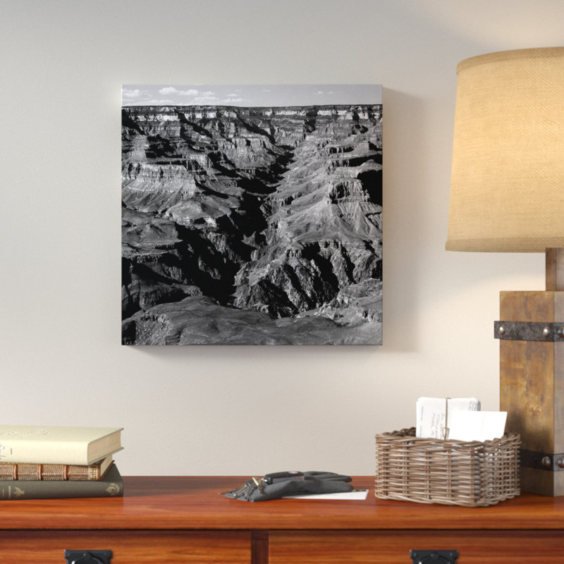 "Grand Canyon National Park IX" par Ansel Adams, reproduction de photo sur toile tendue, H 16 po x l 16 po x P 1 po, Blanc