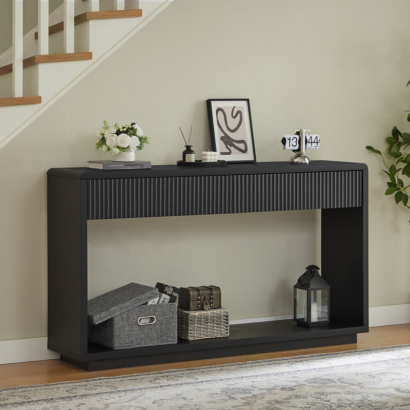 150 cm W Console Table, Black