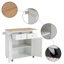 Brutsche Solid Wood Top Kitchen Cart
