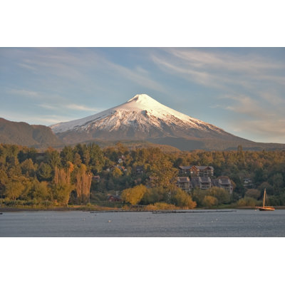 Volcano Villarica at Sunset by Mountlynx