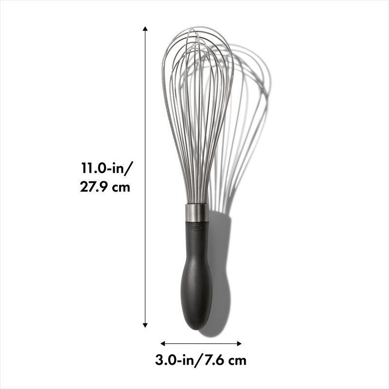 11-Inch Stainless Steel Balloon Whisk with Black Handle
