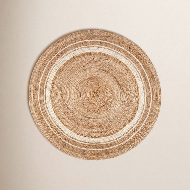 Natural Fiber Braided Round Area Rugs