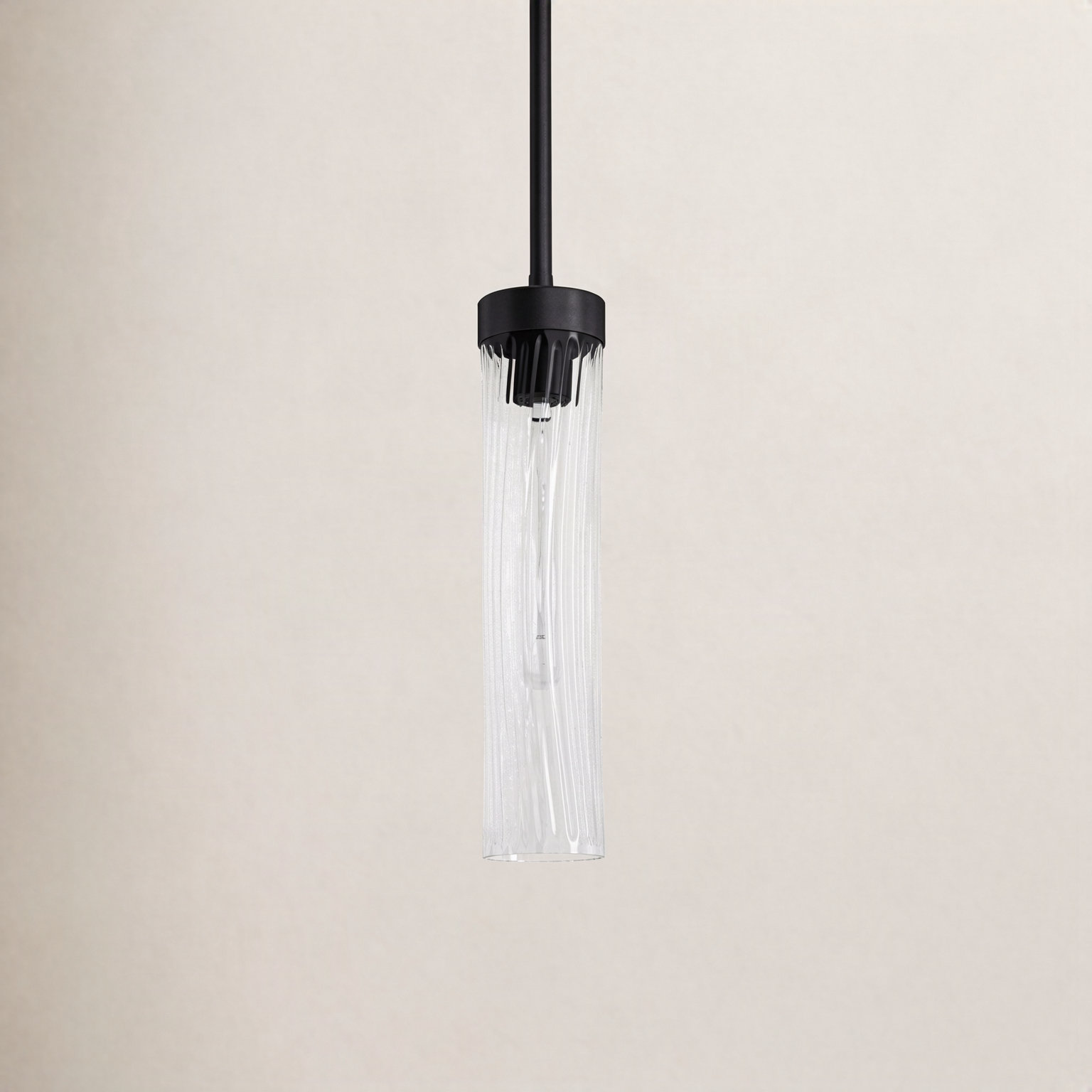 Dominique Single Light Glass Dimmable Pendant