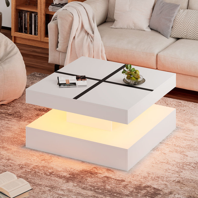 Modern Coffee Table with Storage for Living Room 