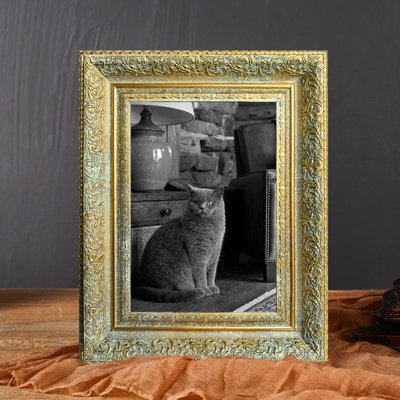 Cadre photo simple 3 pièces 8 "x 10" doré antique