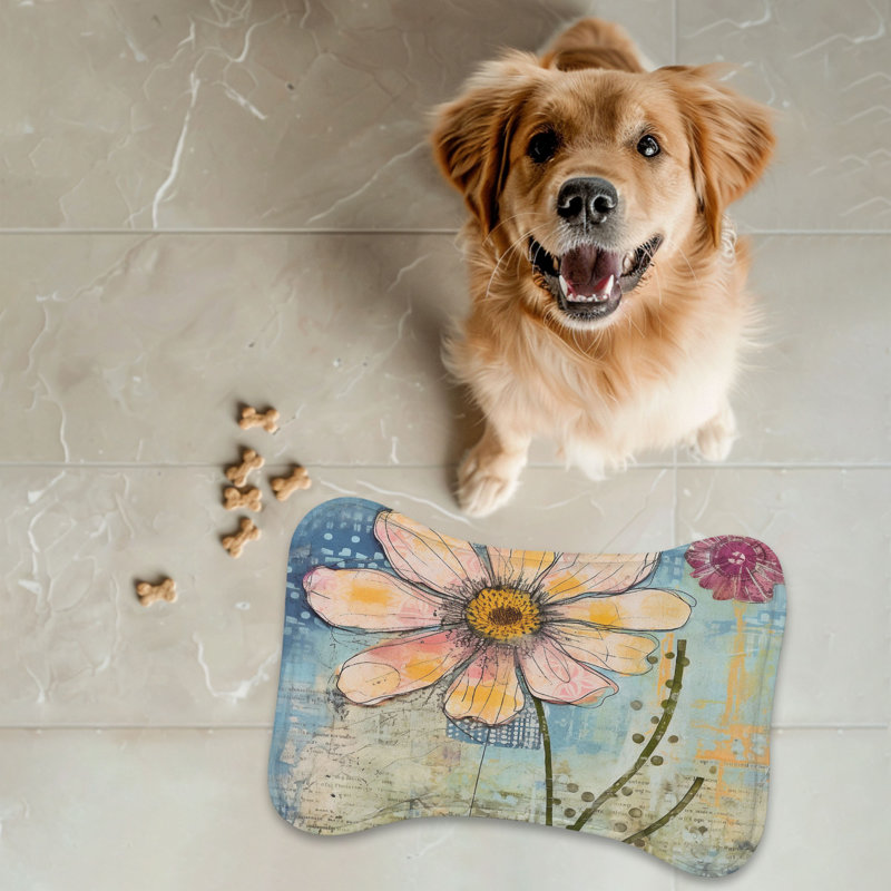Tapis de table en forme d'os patiné - 1 pièce