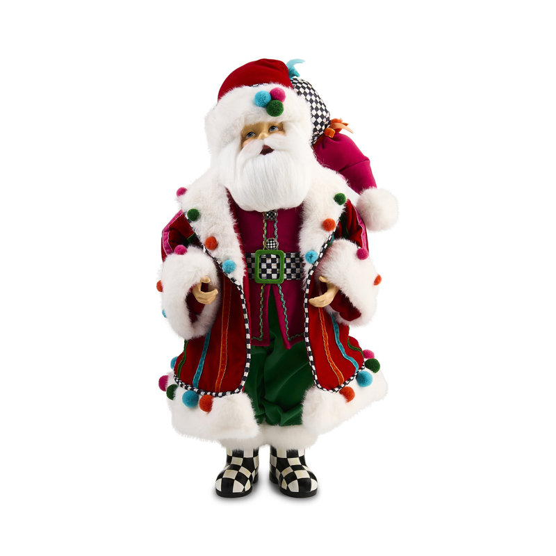Confetti Christmas Fabric Santa