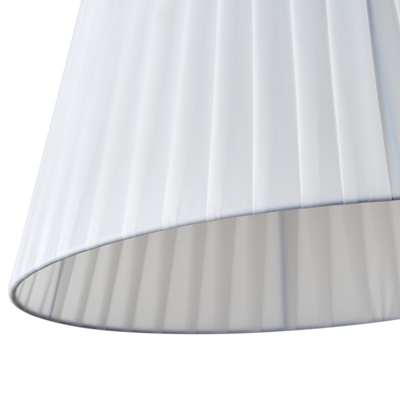 6-lamp white cloth cover adjustable iron pendant light