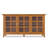 Acadian 62"W Solid Wood Transitional Storage Cabinet with Glass Doors and Adjustable Shelves-130850843