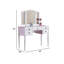 Ensemble coiffeuse et tabouret en bois massif Darolyn-2046955048
