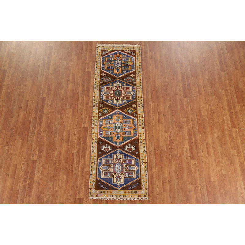 Tapis de couloir oriental géométrique 3x8
