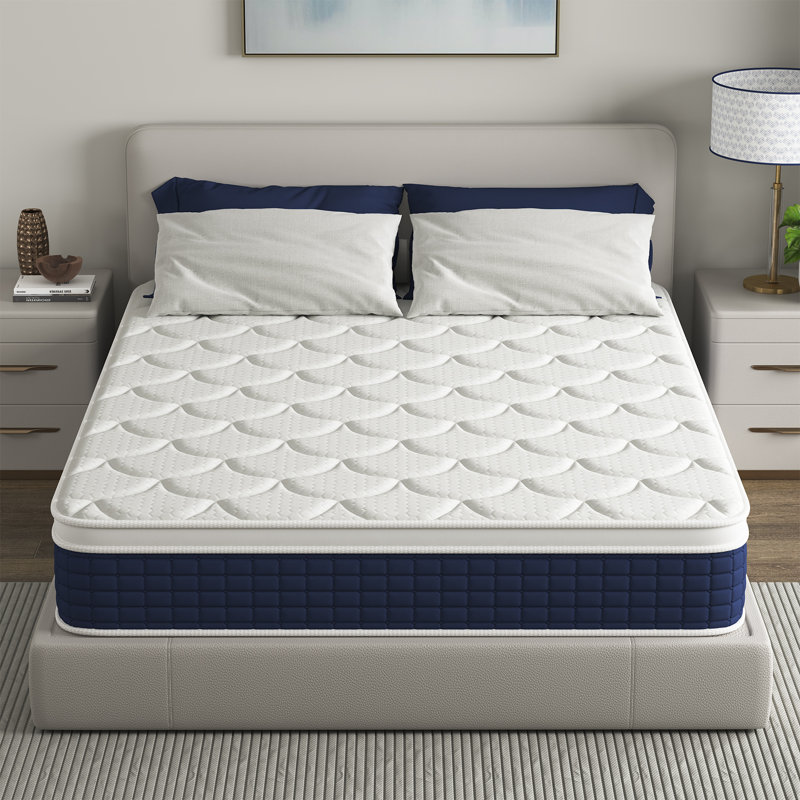 12" Medium Firm Hybrid Mattress Gel Memory Foam In A Box, Queen