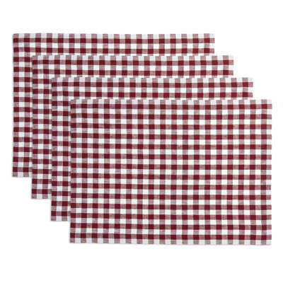 Gingham Checks - 100% Pure Linen Placemats