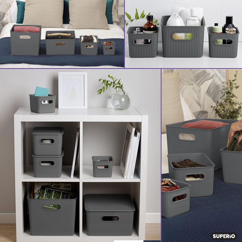Latitude Run® Plastic Decorative Bin