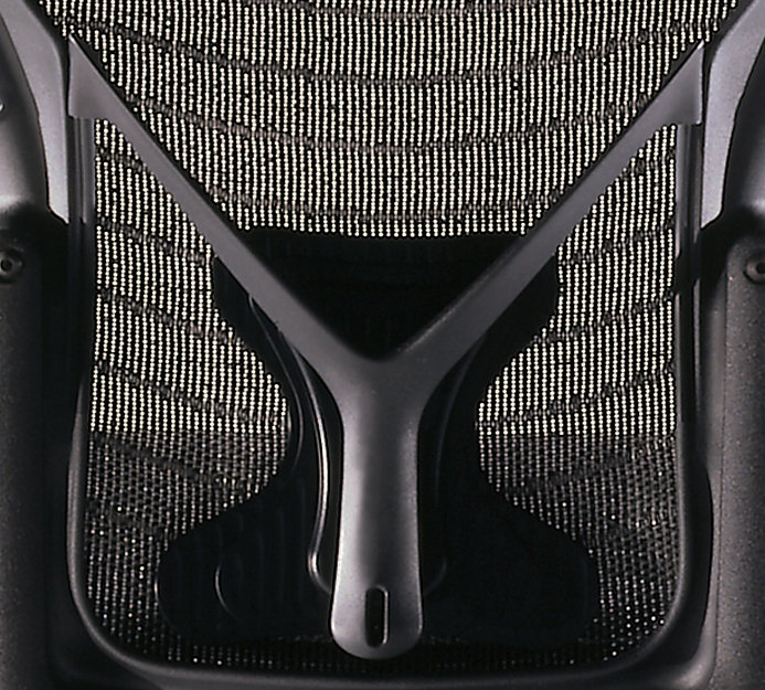 Aeron® Back Support, B - Medium, Titanium, Adjustable PostureFit