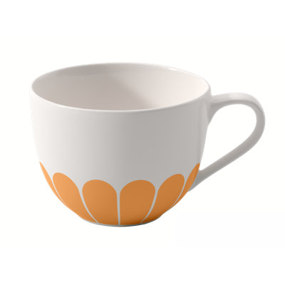 Tasse à café en porcelaine Villeroy & Boch Fleur Vert, fabriquée en Allemagne. Va au lave-vaisselle et au micro-ondes, tasse à café ou à thé, motif floral, capacité de 5,5 oz, 4,5 x 3,5 x 2,5 po